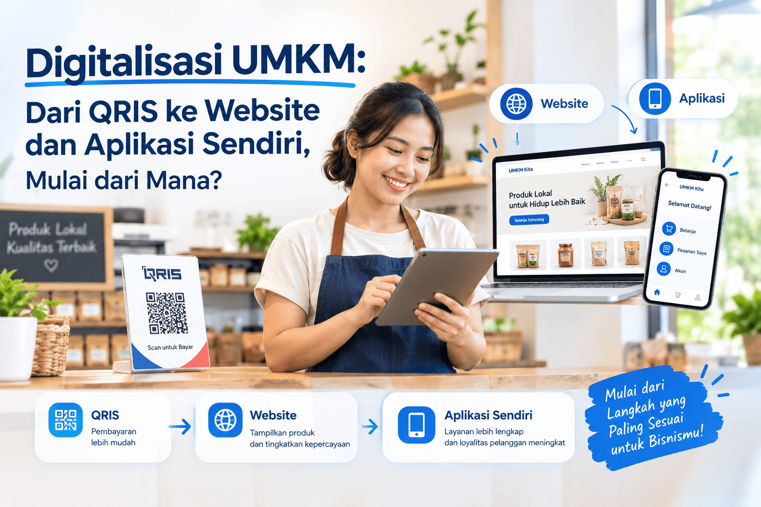 Digitalisasi UMKM: Dari QRIS ke Website dan Aplikasi Sendiri, Mulai dari Mana?