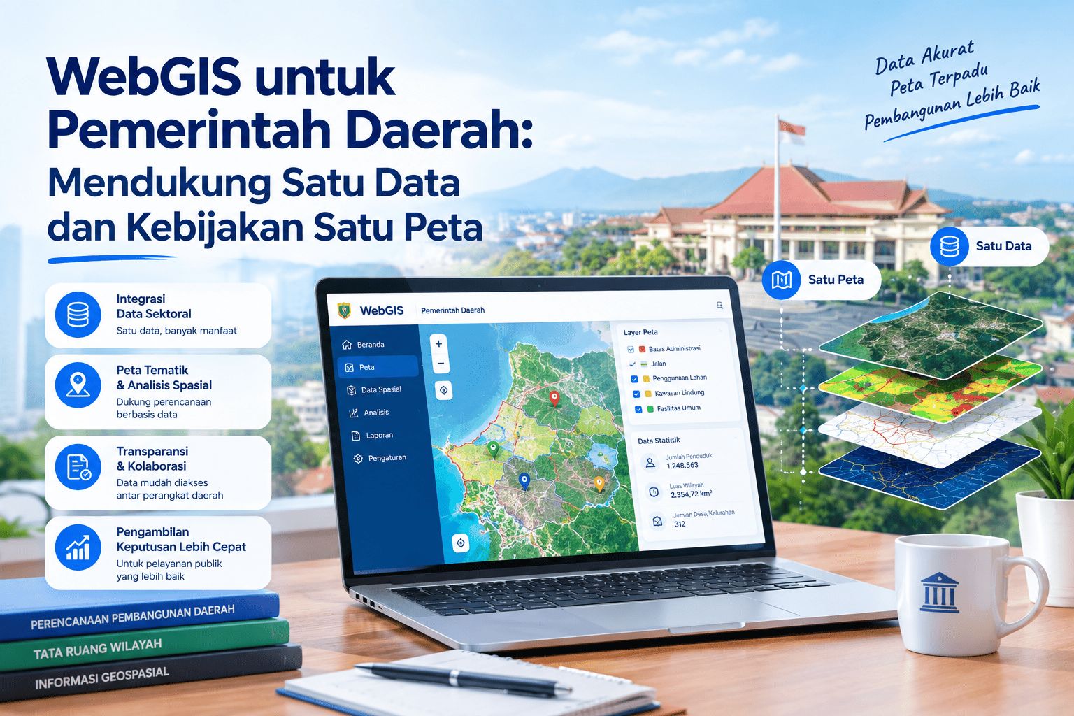 WebGIS untuk Pemerintah Daerah: Mendukung Satu Data dan Kebijakan Satu Peta