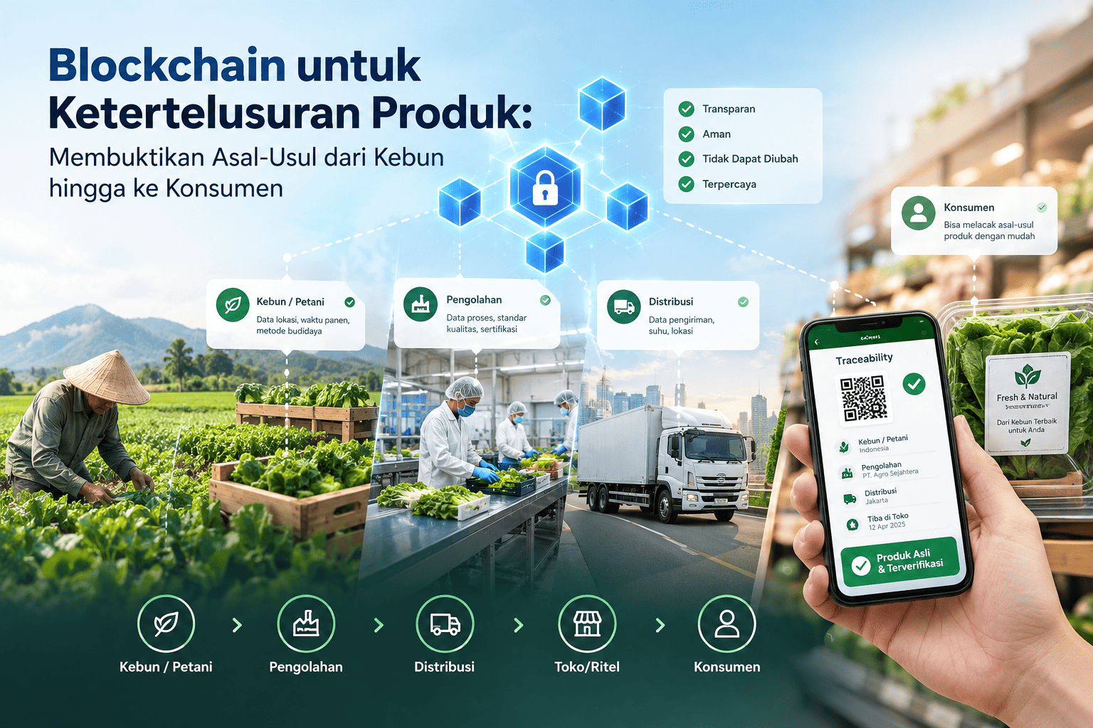 Blockchain untuk Ketertelusuran Produk: Membuktikan Asal-Usul dari Kebun hingga ke Konsumen