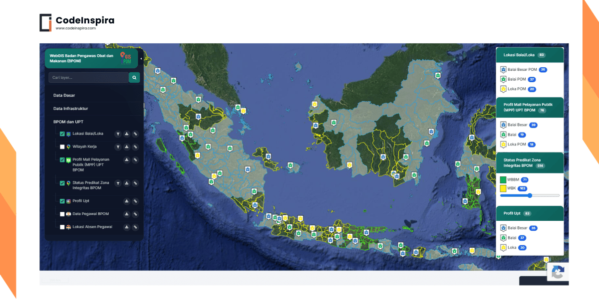 WebGIS Badan Pengawas Obat dan Makanan (BPOM)