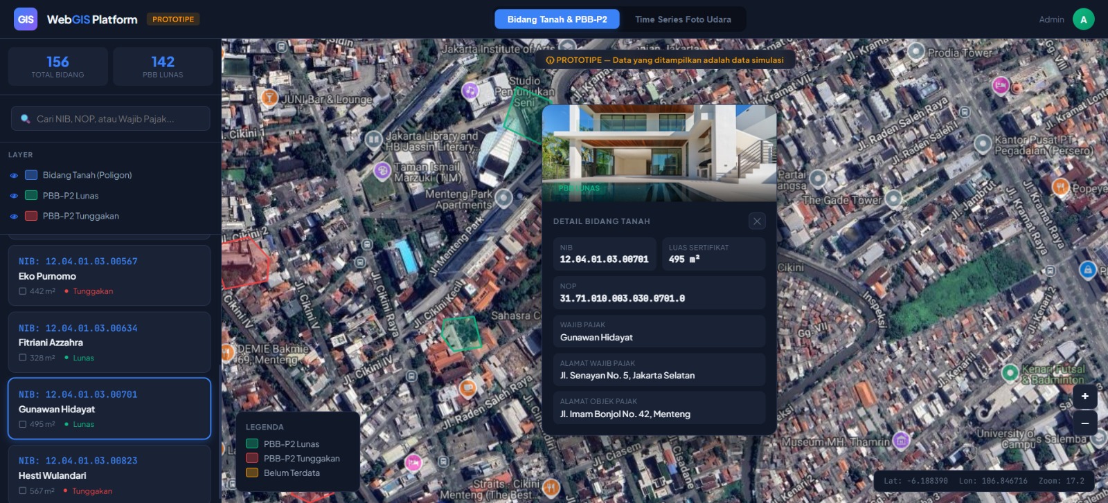 Jasa Pembuatan WebGIS PBB-P2